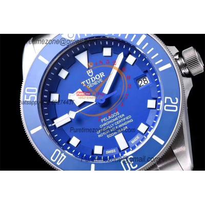 M25600TB Pelagos Titanium Ceramic Bezel A2824 Automatic Mens Watch Best Edition ZF 42mm Blue Dial CHS