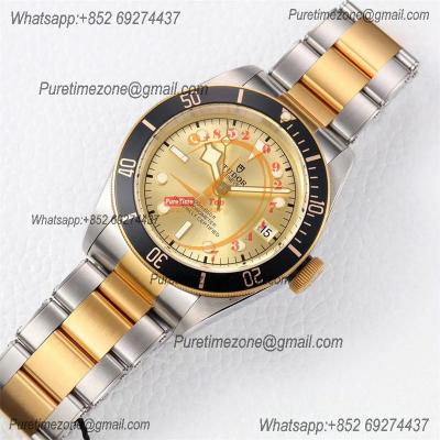 Heritage Black Bay S&G M79733N 2017 A2824 Automatic Mens Watch Best Edition ZF 41 Two Tone YG Gold Dial SS Bracelet