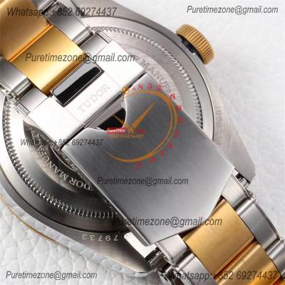 Heritage Black Bay S&G M79733N 2017 A2824 Automatic Mens Watch Best Edition ZF 41 Two Tone YG Gold Dial SS Bracelet