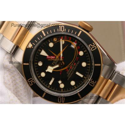 Heritage Black Bay S&G M79733N 2017 A2824 Automatic Mens Watch Best Edition ZF 41 Two Tone YG Black Dial SS Bracelet