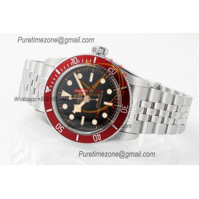 Heritage Black Bay M7941A1A0RU A2824 Automatic Mens Watch Best Edition ZF 41mm Red Bezl Black Dial SS Bracelet