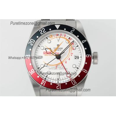 Black Bay GMT M79830RB A2836 Automatic Mens Watch Best Edition ZF 41mm Pepsi Red Blue Bezl White Dial SS Bracelet