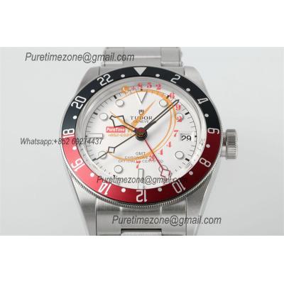 Black Bay GMT M79830RB A2836 Automatic Mens Watch Best Edition ZF 41mm Pepsi Red Blue Bezl White Dial SS Bracelet