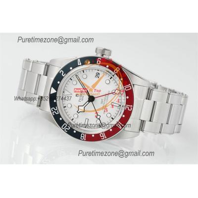 Black Bay GMT M79830RB A2836 Automatic Mens Watch Best Edition ZF 41mm Pepsi Red Blue Bezl White Dial SS Bracelet