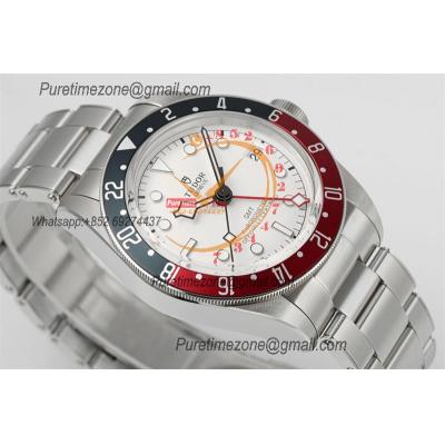 Black Bay GMT M79830RB A2836 Automatic Mens Watch Best Edition ZF 41mm Pepsi Red Blue Bezl White Dial SS Bracelet