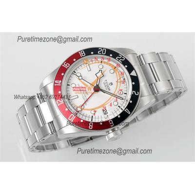 Black Bay GMT M79830RB A2836 Automatic Mens Watch Best Edition ZF 41mm Pepsi Red Blue Bezl White Dial SS Bracelet