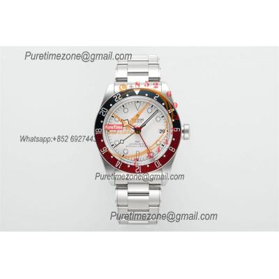 Black Bay GMT M79830RB A2836 Automatic Mens Watch Best Edition ZF 41mm Pepsi Red Blue Bezl White Dial SS Bracelet