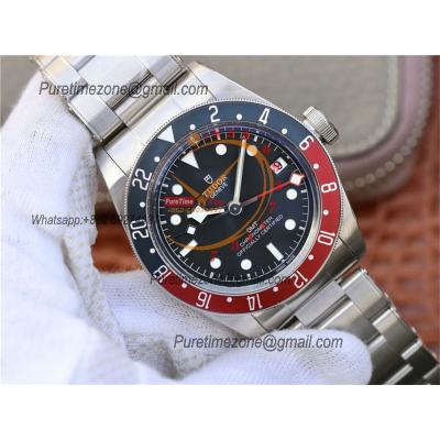 Black Bay GMT M79830RB A2836 Automatic Mens Watch Best Edition ZF 41mm Pepsi Red Blue Bezl Black Dial SS Bracelet