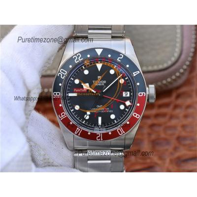 Black Bay GMT M79830RB A2836 Automatic Mens Watch Best Edition ZF 41mm Pepsi Red Blue Bezl Black Dial SS Bracelet