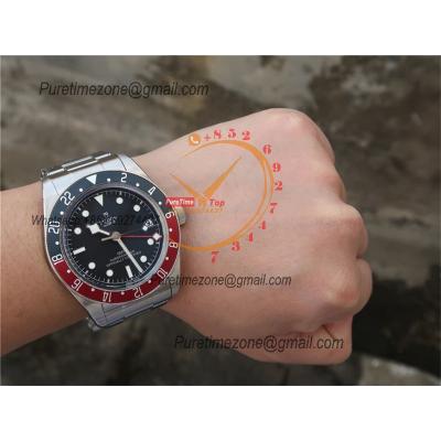 Black Bay GMT M79830RB A2836 Automatic Mens Watch Best Edition ZF 41mm Pepsi Red Blue Bezl Black Dial SS Bracelet