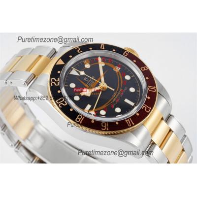 Black Bay GMT S&G M79833MN A2836 Automatic Mens Watch Best Edition ZF 41 Cola Bezel Black Dial SS Bracelet