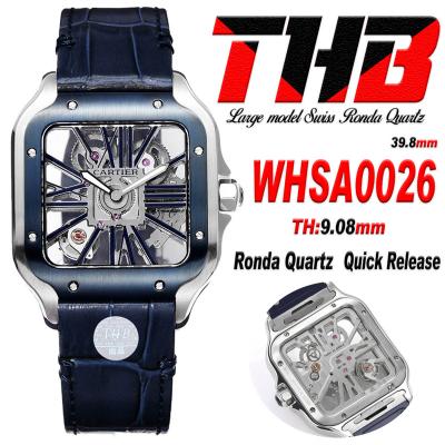 Santos WHSA0026 Large Model 39.8mm Swiss Ronda Qua...