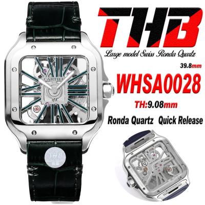 Santos WHSA0028 Large Model 39.8mm Swiss Ronda Qua...