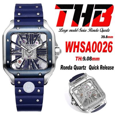 Santos WHSA0026 Large Model 39.8mm Swiss Ronda Qua...