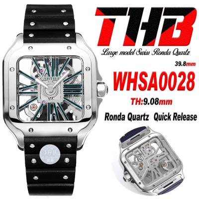 Santos WHSA0028  Large Model 39.8mm Swiss Ronda Qu...