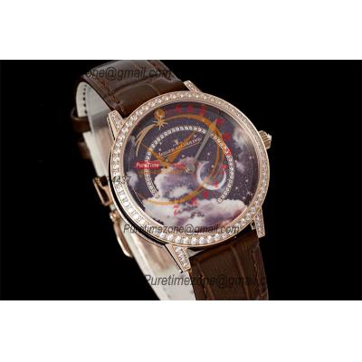 Rendez-Vous Star Q36434C1 A734 Automatic Womens Watch Best Edition KZF Diamonds Bezel Shooting Star Complication Dial