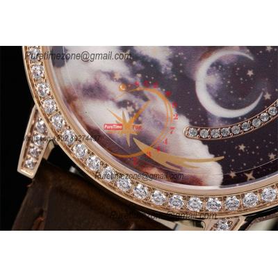 Rendez-Vous Star Q36434C1 A734 Automatic Womens Watch Best Edition KZF Diamonds Bezel Shooting Star Complication Dial