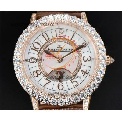 Rendez-vous Jewellery Dazzling Night Day Q3432570 A898 Automatic Womens Watch Best Edition GF RG Diamond Bezel MOP Dial