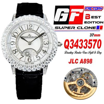 Rendez-vous Jewellery Dazzling Night Day Q3433570 A898 Automatic Womens Watch Best Edition GF SS Diamond Bezel MOP Dial