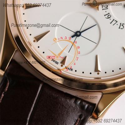 Master Ultra Thin Q1372520 Reserve Marche A938 Automatic Mens Watch Best Edition GF Power Reserve RG Silver Dial CHS