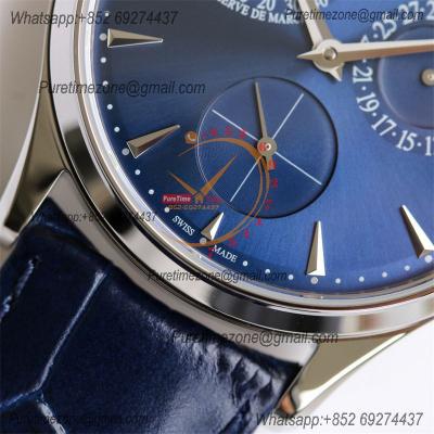 Master Ultra Thin Q1372520 Reserve Marche A938 Automatic Mens Watch Best Edition GF Power Reserve Steel Blue Dial