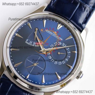 Master Ultra Thin Q1372520 Reserve Marche A938 Automatic Mens Watch Best Edition GF Power Reserve Steel Blue Dial