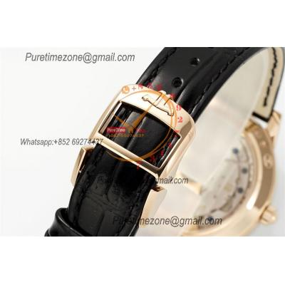 Rendez-Vous Night & Day Q3442430 A898 Automatic Womens Watch Best Edition APSF 34 RG Diamonds Bezel Silver Dial Leather