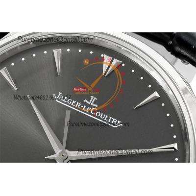 Master Ultra Thin Q1363540 A925 Automatic Mens Watch Moon Phase Date Best Edition IMF 39 Steel Gray Dial Leather CHS