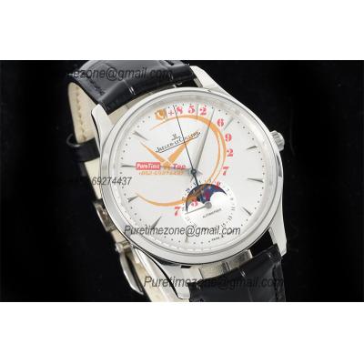 Master Ultra Thin Q1368420 A925 Automatic Mens Watch Moon Phase Date Best Edition IMF 39 Steel Silver Dial Leather CHS