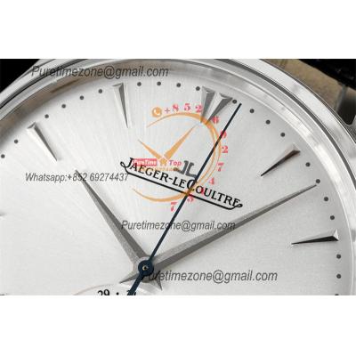 Master Ultra Thin Q1368420 A925 Automatic Mens Watch Moon Phase Date Best Edition IMF 39 Steel Silver Dial Leather CHS