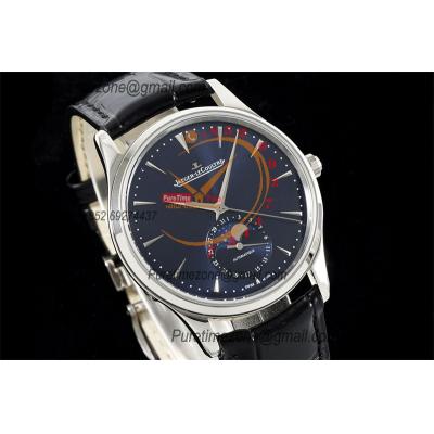 Master Ultra Thin Q1368470 A925 Automatic Mens Watch Moon Phase Date Best Edition IMF 39 Steel Blue Dial Leather CHS