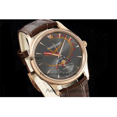 Master Ultra Thin Q136255J A925 Automatic Mens Watch Moon Phase Date Best Edition IMF 39 RG Gray Dial Leather CHS