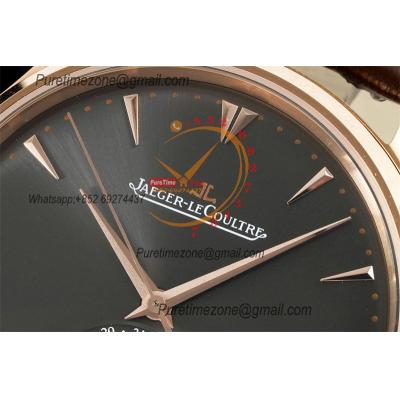 Master Ultra Thin Q136255J A925 Automatic Mens Watch Moon Phase Date Best Edition IMF 39 RG Gray Dial Leather CHS