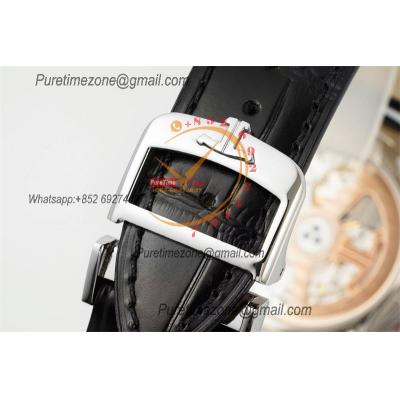 Master Grande Ultra Thin Date Q1288420 A889 Automatic Mens Watch Best Edition IMF 40 Silver Dial Leather CHS