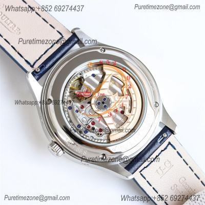 Master Calendar Q1558423 A866 Automatic Mens Watch Moon Phase Best Edition TWF 39 SS Blue Dial Leather CHS