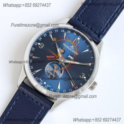 Master Calendar Q1558423 A866 Automatic Mens Watch Moon Phase Best Edition TWF 39 SS Blue Dial Leather CHS