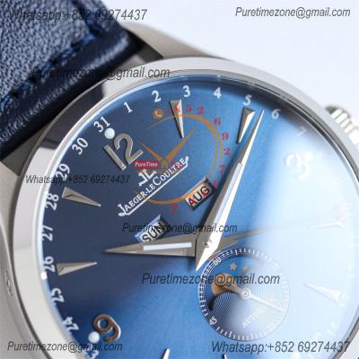 Master Calendar Q1558423 A866 Automatic Mens Watch Moon Phase Best Edition TWF 39 SS Blue Dial Leather CHS