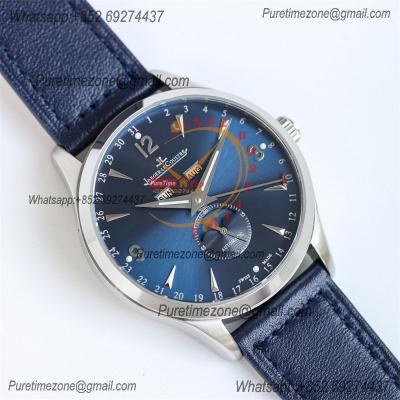 Master Calendar Q1558423 A866 Automatic Mens Watch Moon Phase Best Edition TWF 39 SS Blue Dial Leather CHS