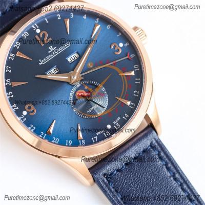 Master Calendar Q1552520 A866 Automatic Mens Watch Moon Phase Best Edition TWF 39 RG Blue Dial Leather CHS