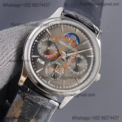 Master Ultra Thin Perpetual Calendar Q130354J A868 Automatic Mens Watch Moon Phase Best Edition TWF 39 SS Gray Dial