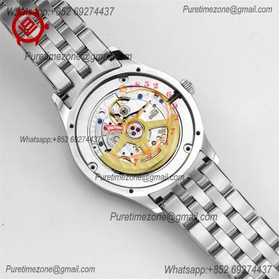 Geophysic True Second Q8018120 A899 Automatic Mens Watch Best Edition V9F 39mm  White Dial SS Bracelet CHS