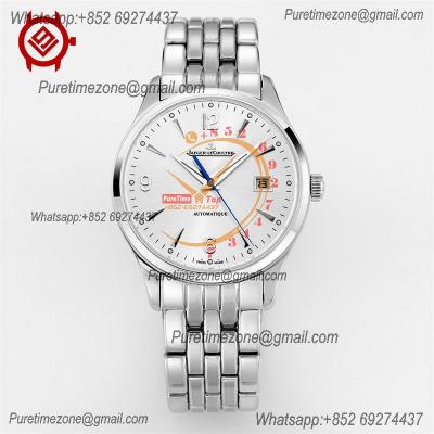 Geophysic True Second Q8018120 A899 Automatic Mens Watch Best Edition V9F 39mm White Dial SS Bracelet CHS