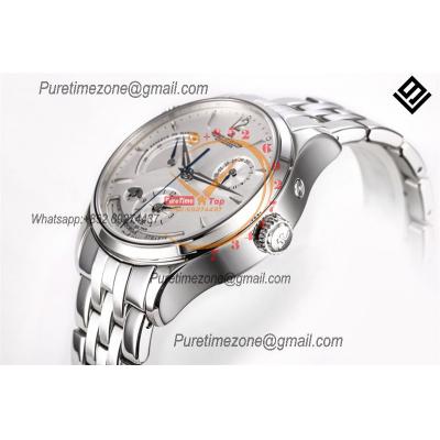 Master Geographic Q1428121 A939 Automatic Mens Watch Best Edition V9F 39mm  White Dial SS Bracelet CHS