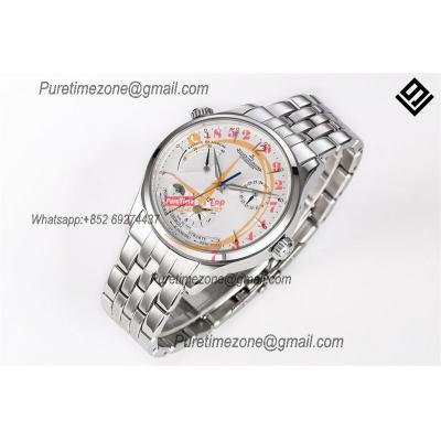 Master Geographic Q1428121 A939 Automatic Mens Watch Best Edition V9F 39mm  White Dial SS Bracelet CHS