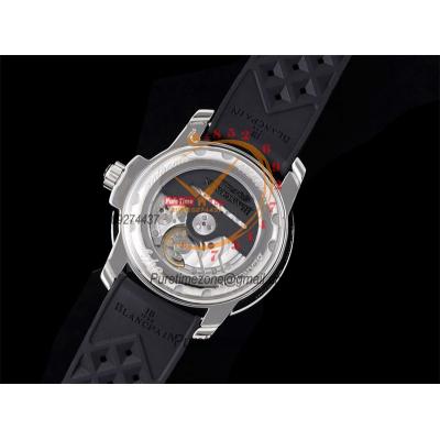 Fifty Fathoms 5008E Barakuda A1151 Automatic Mens Watch Best Edition GSF 40mm Black Dial Rubber Strap CHS