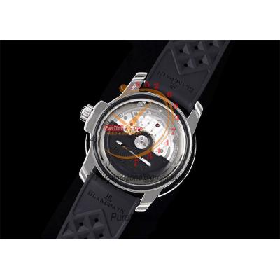 Fifty Fathoms 5008E Barakuda A1151 Automatic Mens Watch Best Edition GSF 40mm Black Dial Rubber Strap CHS