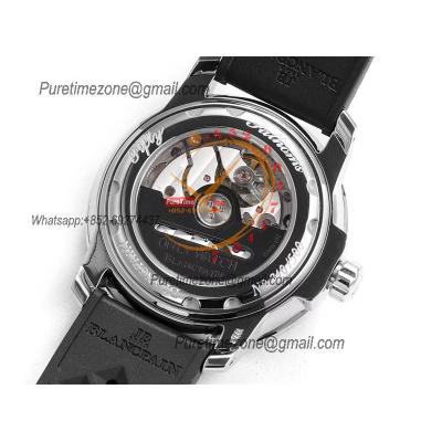 Fifty Fathoms 5008D No Rad A1151 Automatic Mens Watch Best Edition HKF 40mm Black Dial Rubber Strap CHS