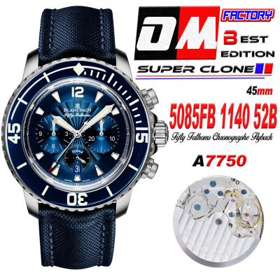 Fifty Fathoms 5058F A7750 Automatic Chronograph Me...