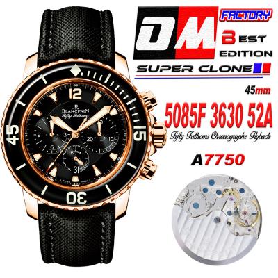 Fifty Fathoms 5058F A7750 Automatic Chronograph Me...