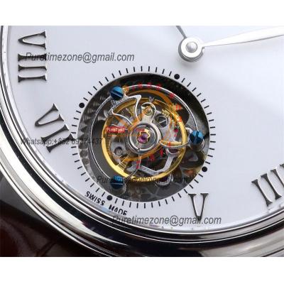 Le Brassus Carrousel Repetition Minutes Flyingman Tourbillon Automatic Mens Watch Best Edition TLF 44 SS White Dial CHS